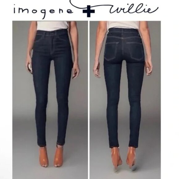 imogene + willie Denim - Imogene + Willie Lucy Midrise Dark Wash Stretch Skinny Jeans 28
